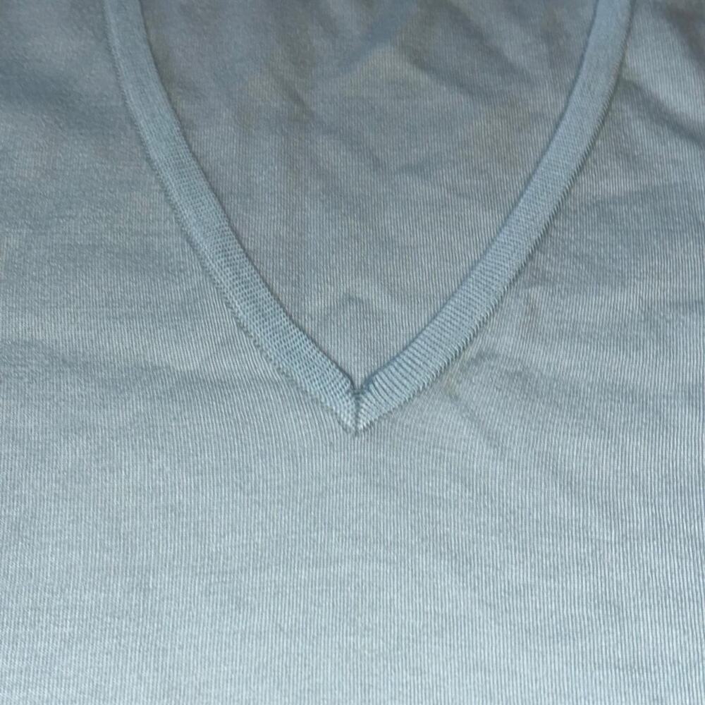 Saint Joseph by Cezar large vintage Light Blue Lightweight Knit Sweater - Picture 3 of 8
